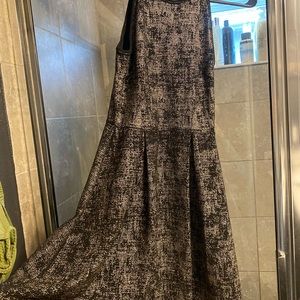 Gold and black bell dress